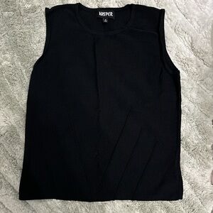 Kasper black sleeveless top